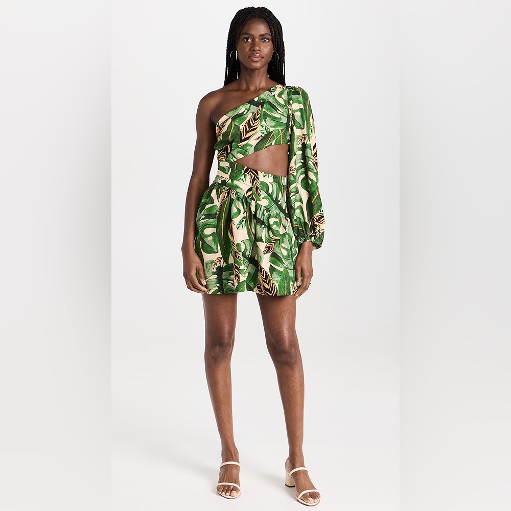Farm Rio Side Cut-Out Mini Dress EUC